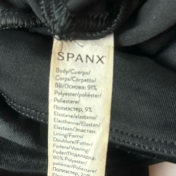 Spanx Womens Leggings Stretch Velvet Shaping High Waist Black Size Small - Picture 5 of 6